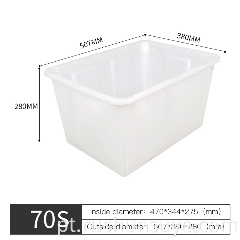 White Plastic Box Without Lids